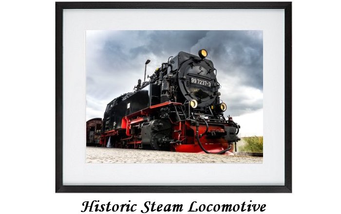 Historic Steam Locomotive Framed Print